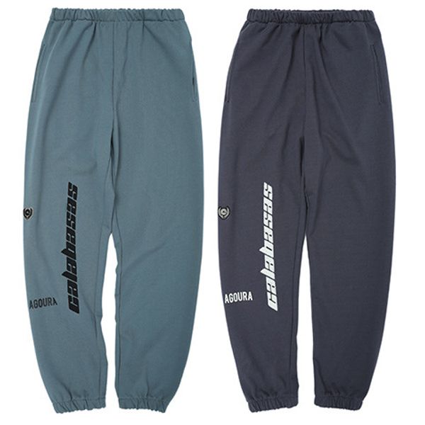 

мужские sweatpants в 2 цвета дизайнер брюки cala упругие талии hip hop танцы штаны бегуны на весну осень, Black