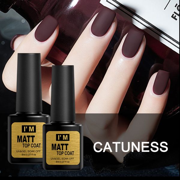 

catuness 62 colors matte uv gel nail polish 8ml pure nail color need matte coat soak off art gel varnish manicure art, Red;pink