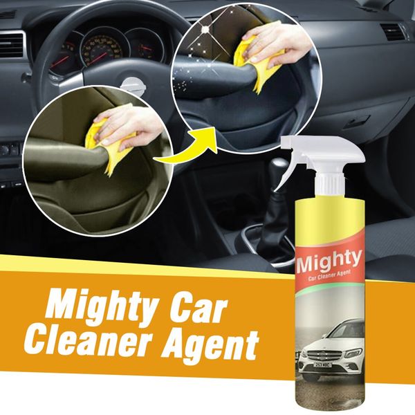 

mighty glass cleaner anti-fog agent spray car window cleaner effectively removes dirt oils greases bacteria amazing fragrance 8x