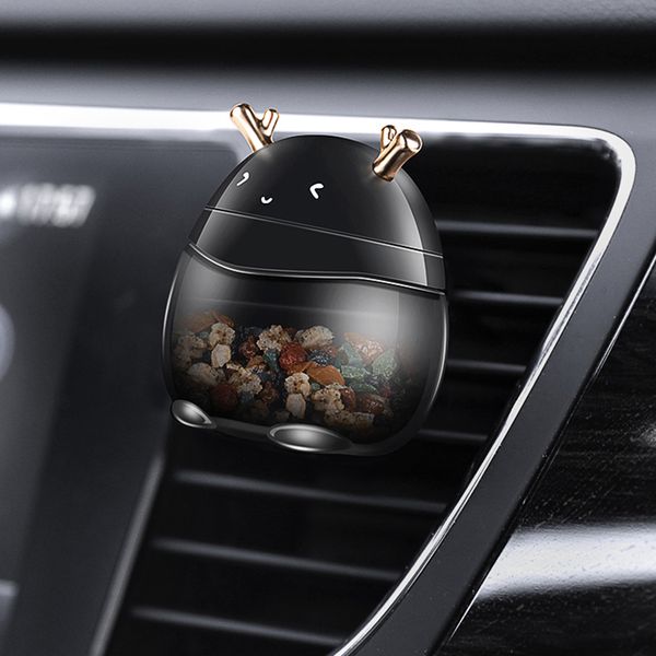 

car perfume clip cute deer zeolite soild fragrance air vent freshener auto outlet decoration accessory trim diffuser adornment