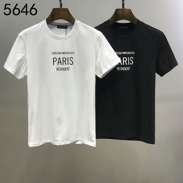 

роскошные мужские футболки рубашки письмо печать лето коротким рукавом мужские и женские майка случайные хлопка майка, White;black