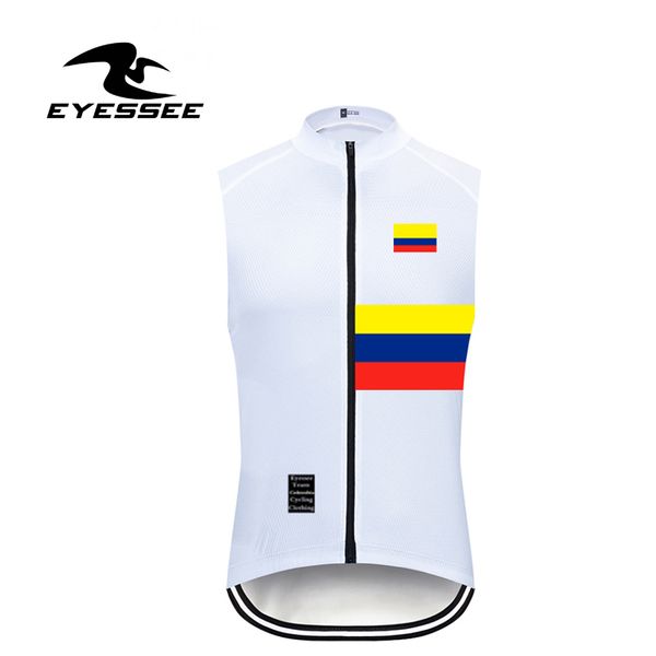 

sleeveless colombian bicycle vest 2019 summer breathable eyessee brand professional competition clothing wear cycling vest, Black
