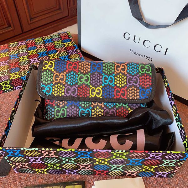 

дизайнер crossbody сумка кошелек женский кошелек дизайнерский бренд хозяйственная сумка высокое качество классические сумки на ремне кошелек, Black