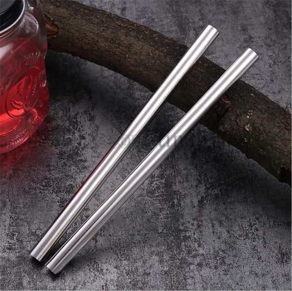 

215*12mm 304 stainless steel straw reusable drinking straws straight metal straw tea coffee tools i538