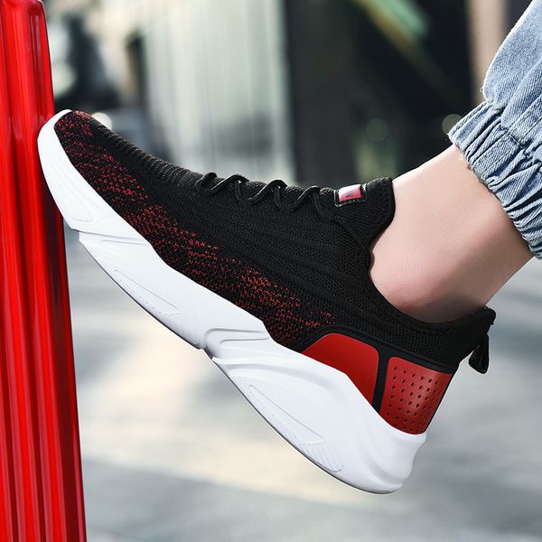 

fashion breathable outdoor running shoes non-slip mesh sport shoes lightweight casual walking big size running sneakers