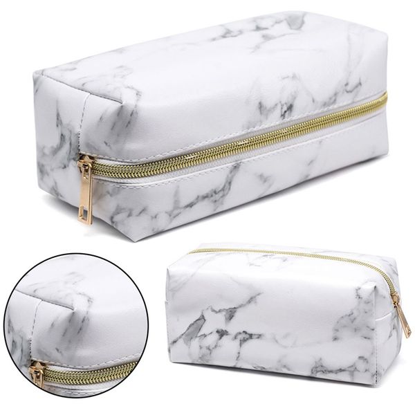

marble pencil case for girls pencilcase makeup storage supplies marble pattern pencil box bag school tools