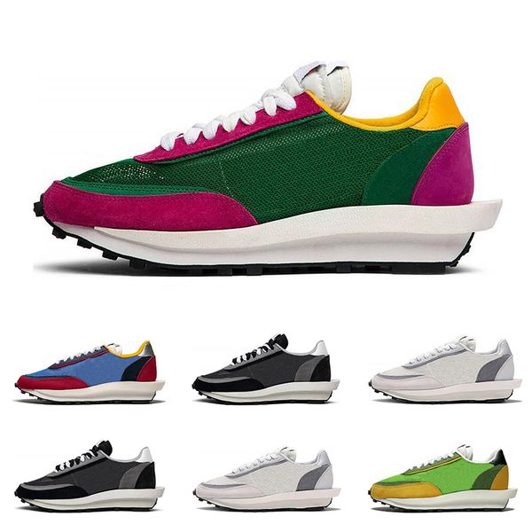 

Hot Sacai LDV Waffle running shoes for men women black white grey pine Green Gusto Varsity Blue mens trainers fashion sports sneakers