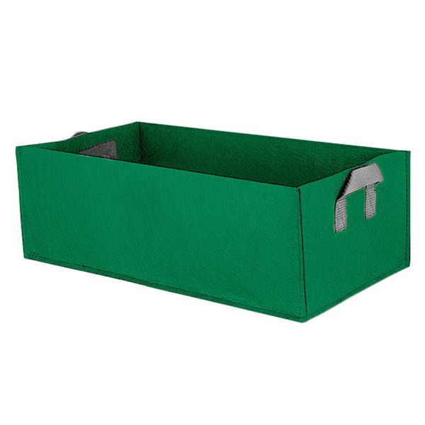 

vegetable planter garden bed anti-corrosion non-woven fabric grow bag flower seedling accessory eco-friendly handle rectangle