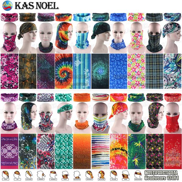 Top Popular Various Pretty Women Styles Microfiber Multi Purpose Tubular Bandana Printing Scarf Multifunction Headband