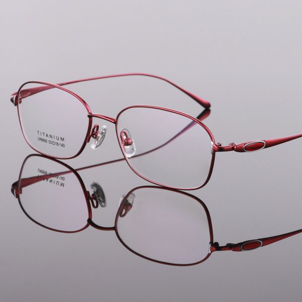 

чистый титан стеклянная рамка мода ретро ультра легкие очки близорукость, Black