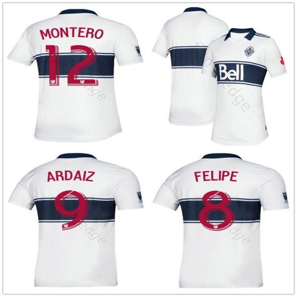 

19 20 Vancouver Whitecaps Soccer Jersey 31 TEIBERT INBEOM FELIRE ARDAIZ MONTERO REYNA 53 ALI ADNAN Customize 2019 Home Adult Football Shirt