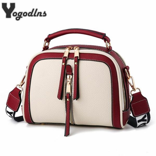 

hot small contrast color top-ручки сумки женщины crossbody сумки телефон кошелек моды одного плеча на молнии pu кожаные сумки