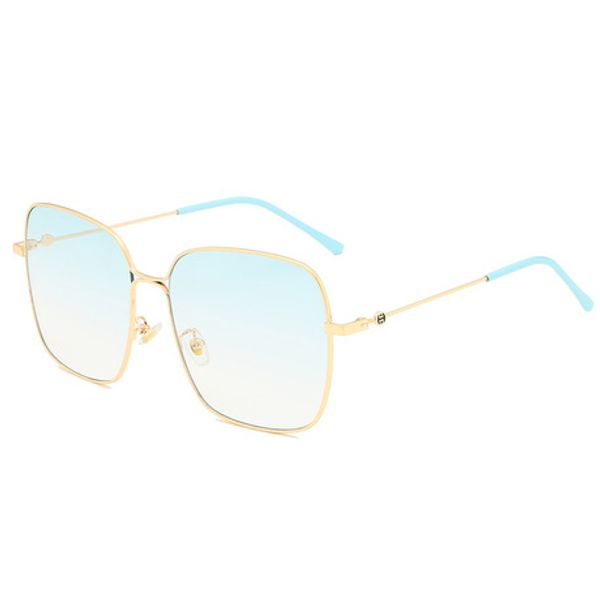 

wholesale-square face mask frame sunglasses women's fashion round face sunglasses, Silver