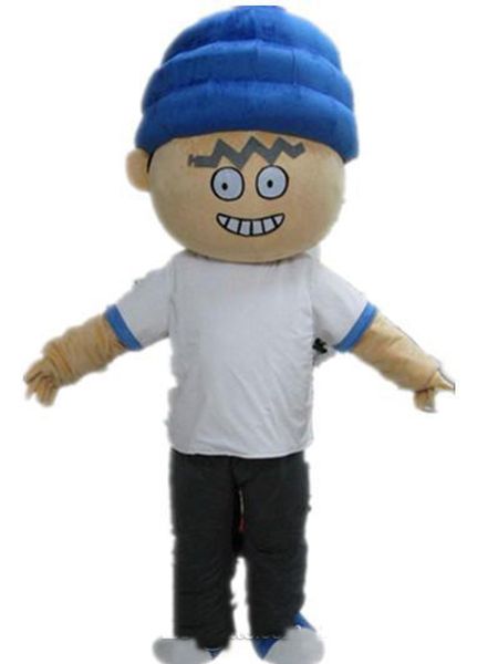 

2019 the head a boy mascot costume with blue hat for sale, Red;yellow
