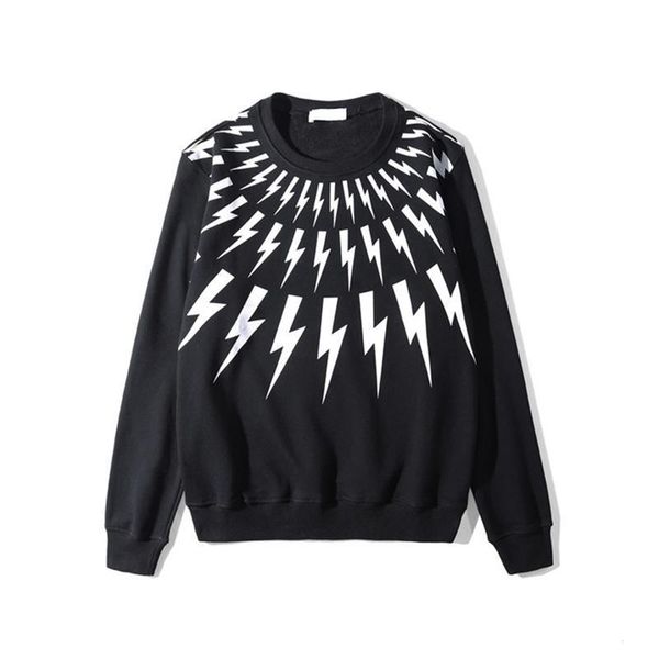 

роскошные мужские дизайнер толстовки 19fw мужчины женщины pattern печатные увеличенные толстовки толстовки hip hop all-матч мужские толстовк, Black