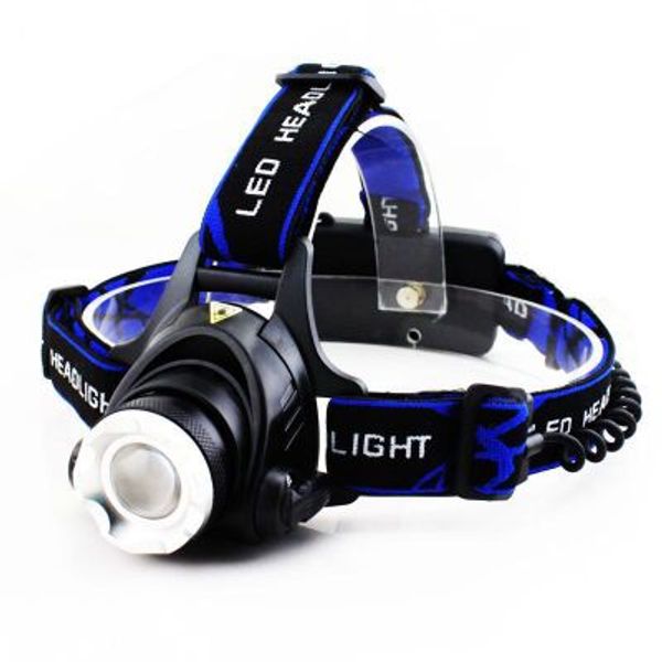 

3000lm rechargeable xm-l2 led headlamp 3 modes zoom headlight use 18650 battery torch waterproof bicycle camping hiking lamp