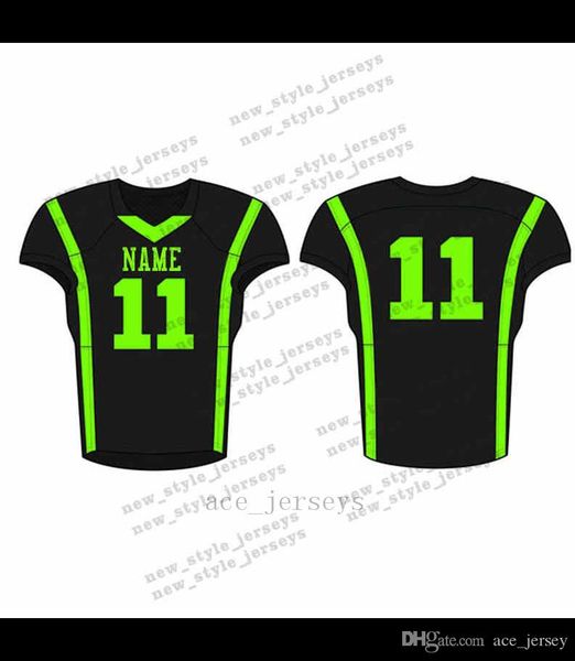 

20Men 2019 Youth Football Jerseys Army Green Wine Red Embroidery Logos Stitched Custom Any name Any number Jerseys