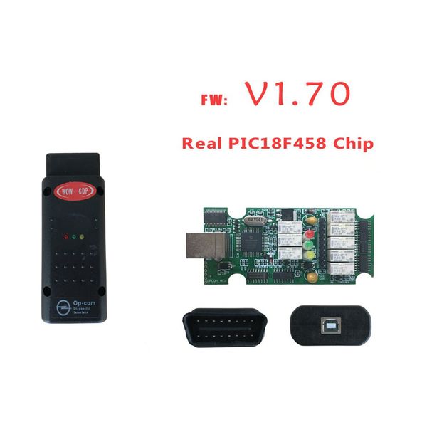 

with pic18f458 chip version v1.70 obd2 diagnostic interface op com auto scan op-com can bus interface opcom