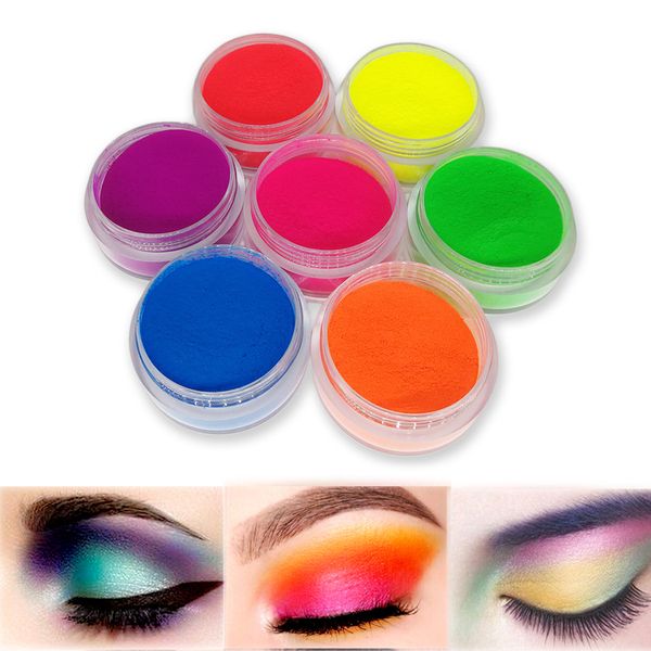 

neon red eyeshadow pigment matte eye make up mineral spangle nail cosmetics set makeup shimmer shining eye shadow
