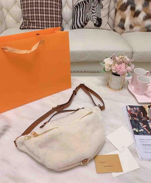 

дизайнер талии сумка женщины дизайнер талии сумка наклонная сумка ягненка волос сумка плюшевые мода высокое качество новый осень и зима #зап