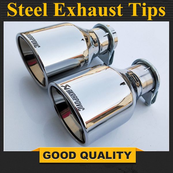

бесплатная доставка: 1pcs впускной 57мм на выходе 102мм из нержавеющей автомобилейпункт выхлопные совет выхлопной трубы автомобиля стилизаци