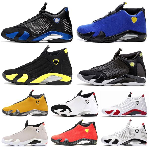 

новый 14 xiv окисленный зеленый университет королевский гром плей-офф черный носок красный замша 14s мужская баскетбольная обувь кроссовки п, Black