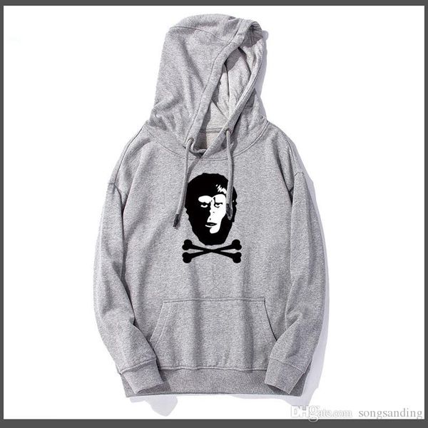 

новые мужские роскошные толстовки с капюшоном хлопчатобумажные кофты модные печатные пуловеры с капюшоном 6 цветов уличный стиль мужская спо, White;black