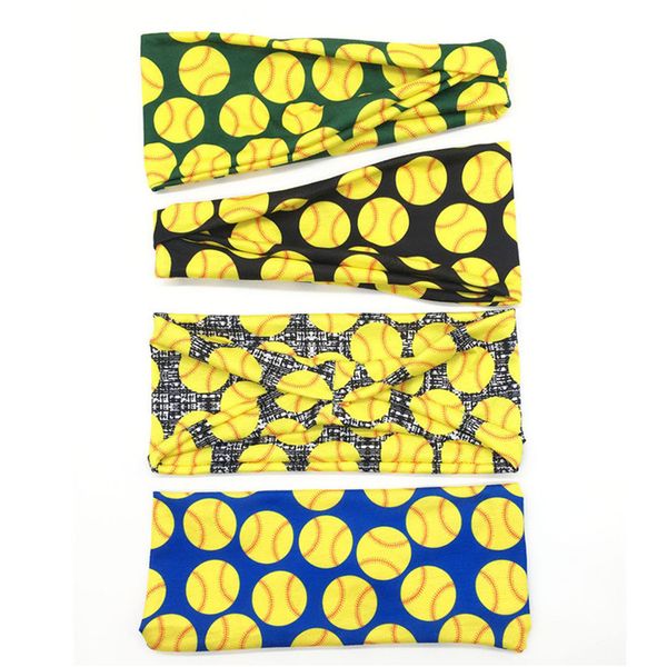 

softball sports bandanas women's men baseball printed hair ribbon stripling girls stripling game absorb sweat hair ribbons accessories, Slivery;white