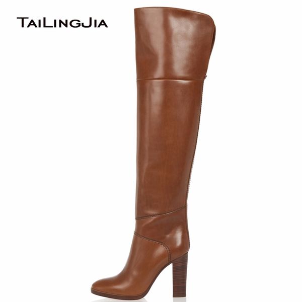 botas altas marrones