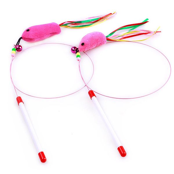 

newcreative mouse bells funny cat funny cat kitten pet teaser feather thread chaser pet toys metal wire tease sticks plush toys