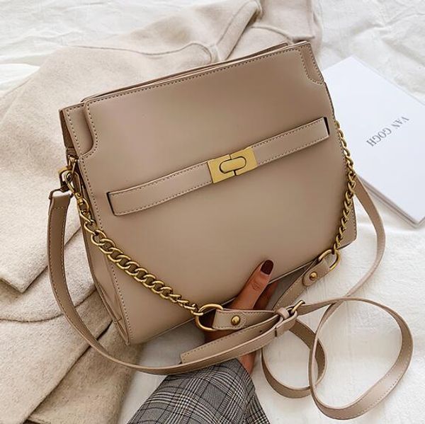 

designer women handbag luxury lady large capacity retro chain crossbody bags fashion two shoulder strap cows