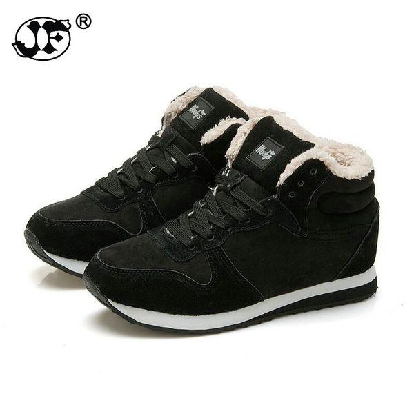 

women boots plus size women shoes ankle boots for women warm women's winter shoes snow boots soft round toe black