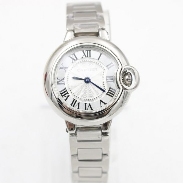 

движение женщин часы смотреть 28мм синий воздушный шар кварцевый механизм тик часы модели из нержавеющей стали часы батареи, Slivery;brown