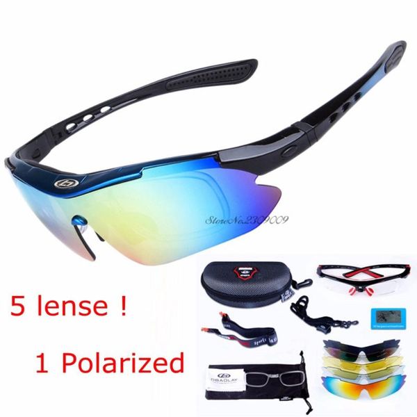 

sports eyewear 5 lens polarized men myopia shooting glasses camping hiking cycling glasses