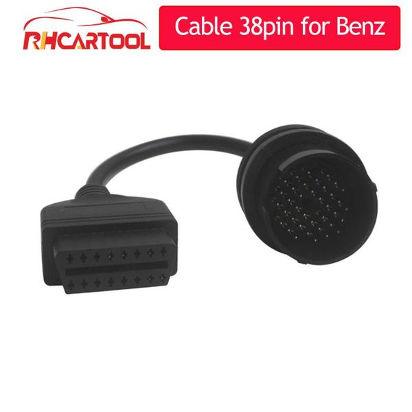 

extension cable mb 38 pin to 16 pin obd2 obd ii diagnostic adapter for 38pin cables obd connector for 20pin