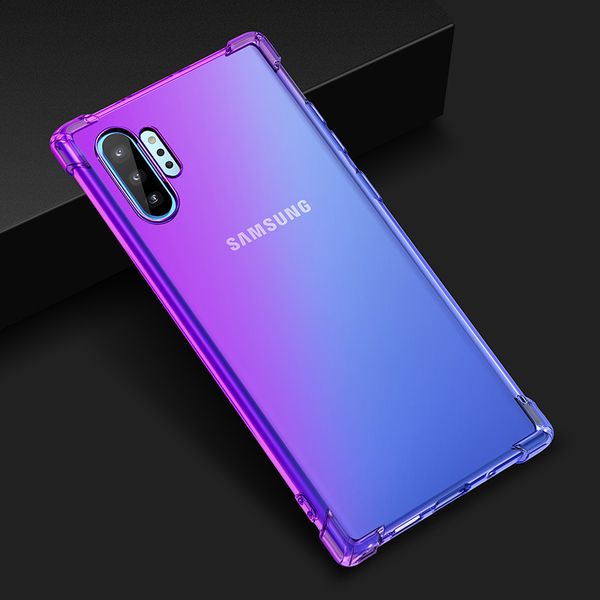 

wholesale gradient colors anti shock airbag soft clear cases designer for samsung note10 note10p note9 note8 s10 s10p s10e s10lite