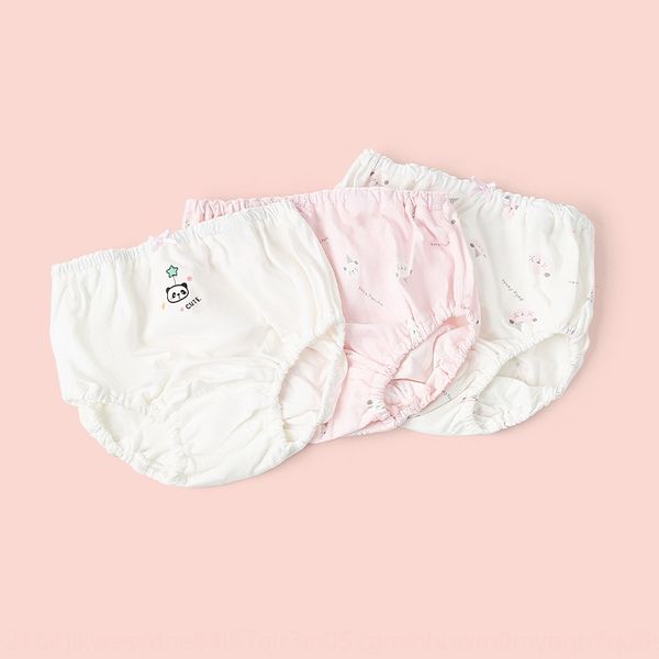 

autumn 2020 3-8 years old girl underwear panda underwear and bread cartoon printing girl bread short pants 3 bags, Camo
