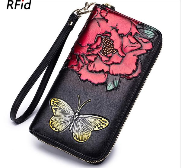 

fh35-7#2019 new real leather wallet can be loaded with mobile phone wallet ladies bag handbag card bag