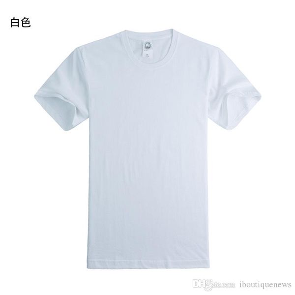 

19ss удобная чистая хлопчатобумажная футболка круглый воротник с коротким рукавом чистый цвет мужчины женщины дизайнерские футболки свободна, White;black