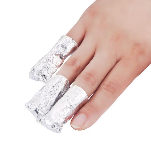 

100pcs/lot aluminium foil nail art soak off acrylic gel polish nail removal wraps remover makeup tool carel hot