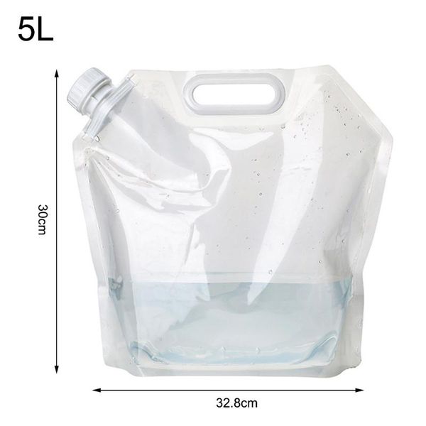 

outdoor bags 5/10/15l camping water bag container portable foldable hiking soft flask sport bottle storage pack