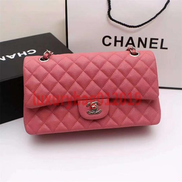 

2019 women bags fashion women handbags luxury25.5x15.5x7 gold / silver buckle bags leather with the original brand free