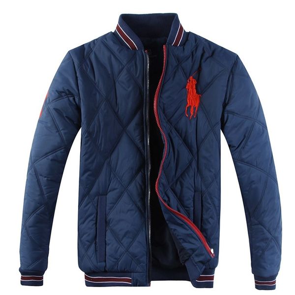 

men's outerwear coats luxurious ralphs down parkas casual jackets cotton coat classic fashion jacket cotton polo, Black