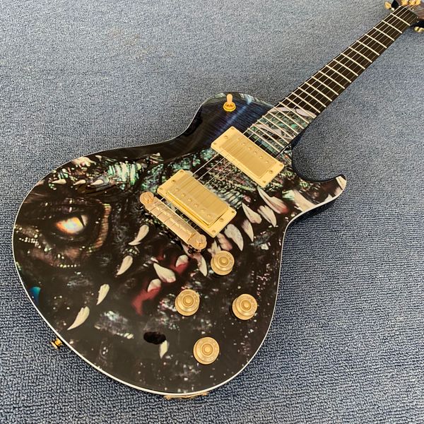 

custom shop dragon anniversary prs electric guitar china with dragon signature in the headstock,gold hardware1709