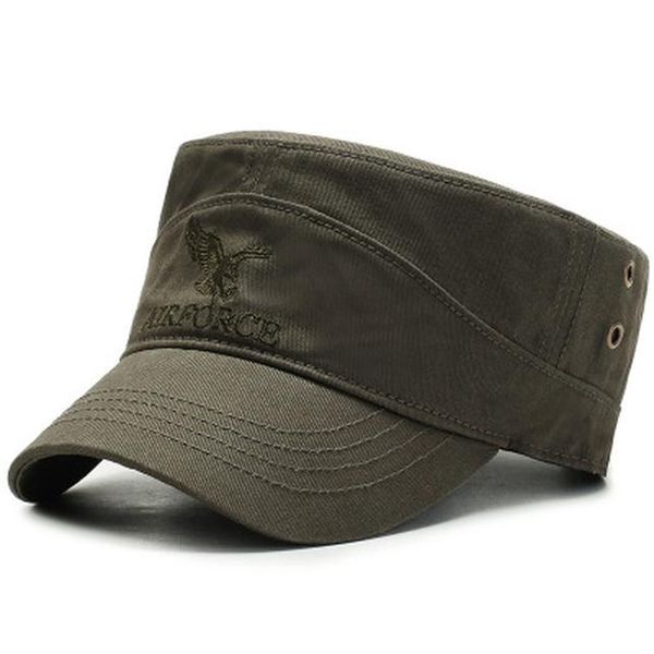 

2020 новый вышивки flat cap военный cap простой cap summer casual baseball оптовая 2020 новый beiov, Black;white