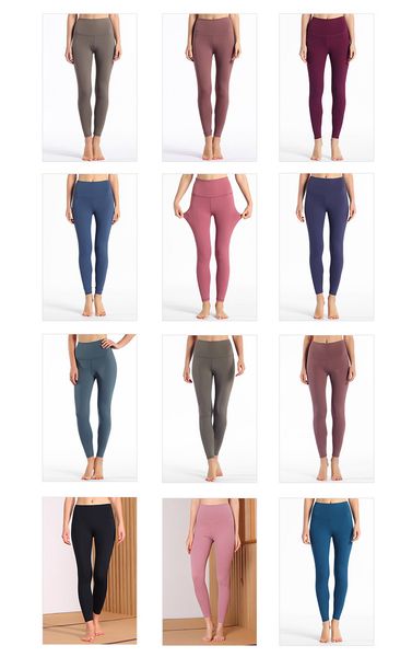 

2020 womens designer leggings fashion brand spring summer leggings nude pants tight bodysuit yoga pants 10 colors 2020 hot, Black