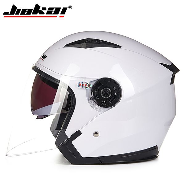 

jiekai helmet motorcycle open face moto racing motorcycle vintage helmets with dual lens capacete para motocicleta cascos para