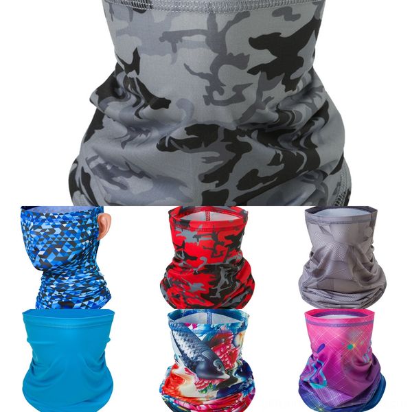 

rmwlj 2020 outdoor windproof uv protection sport cycling hiking tube neck scarf ski face mask fishing magic scarf, Black