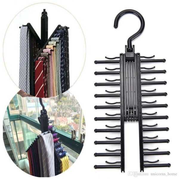 

2 pcs крест x hangers, black tie rack пояса организатор вешалка non-slip clips держатель 360 градусов cny141