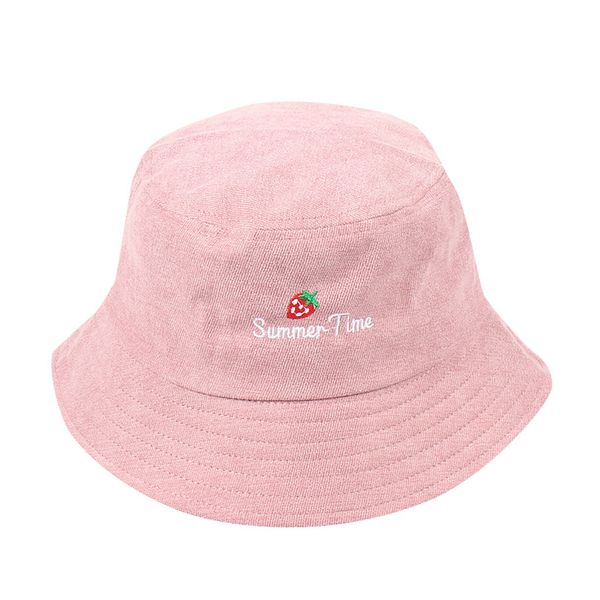 

fahion women men strawberry corduroy fisherman hat sunscreen outdoors cap sun helmet fisherman hat apparel accessories @35